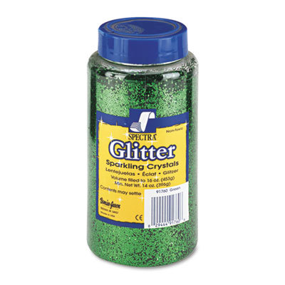 GLITTER;SPECTRA;16OZ;GREEN